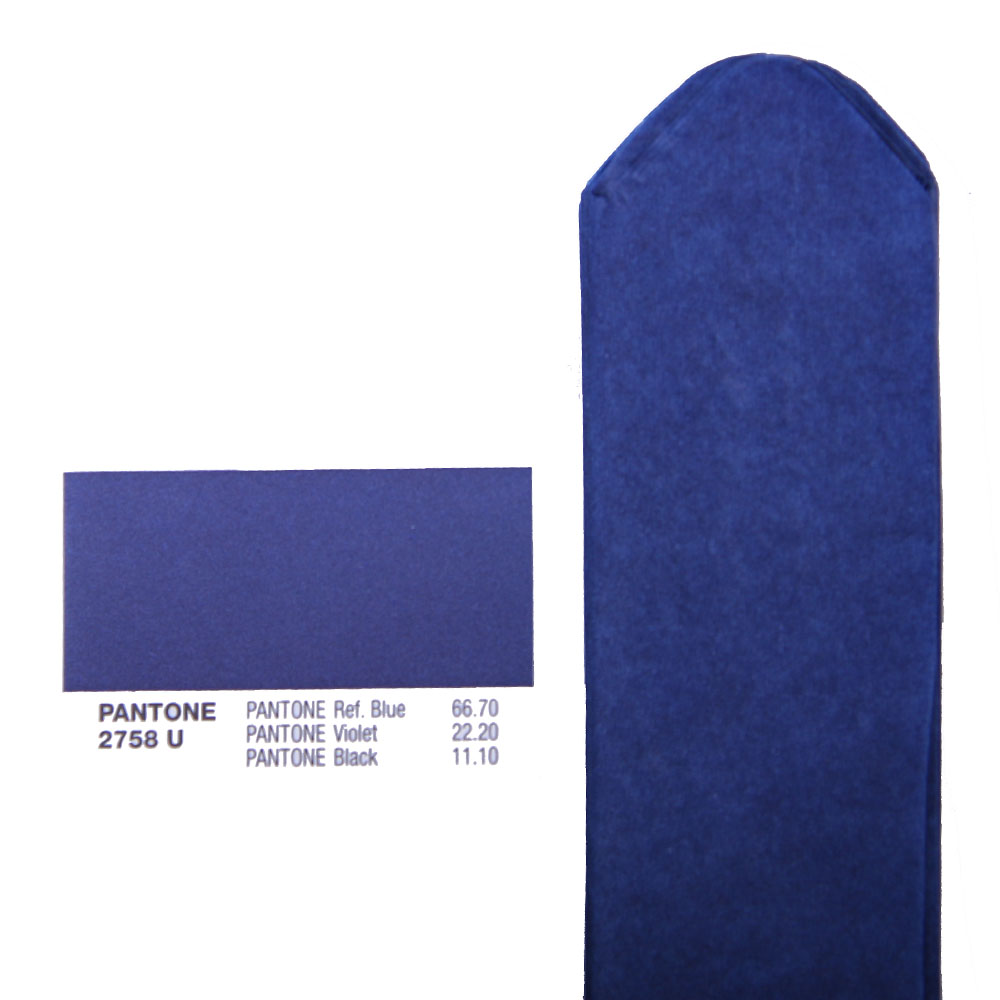 Помпон из бумаги 40 см темно-синий