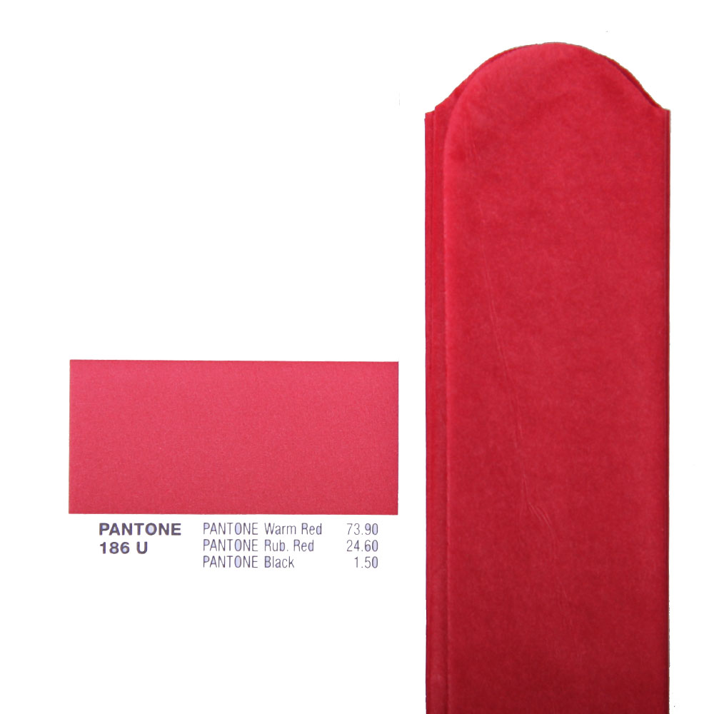 Помпон из бумаги 35 см красный