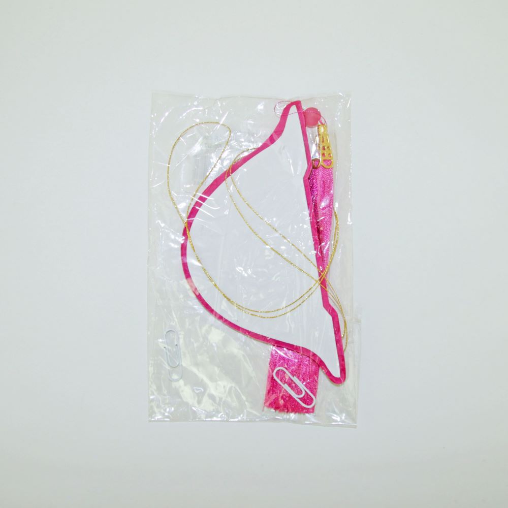 Бумажное украшение Шар-соты с кисточкой 15 см, малиновый Бумажное украшение Шар-соты с кисточкой 15 см, малиновый