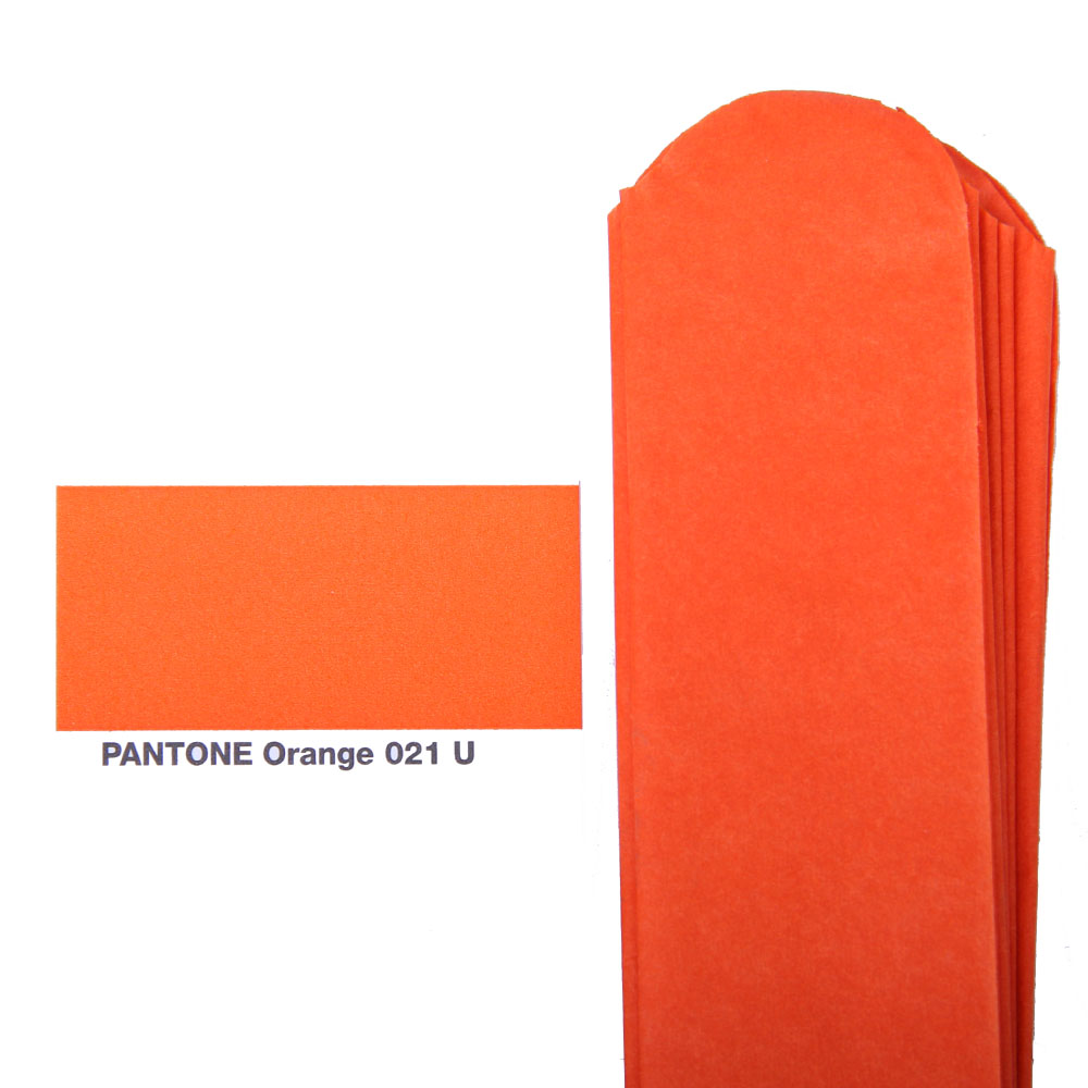 Помпон из бумаги 35 см оранжевый