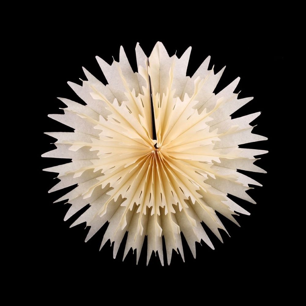 Снежинка обьемная 30 см айвори Снежинка обьемная 30 см айвори