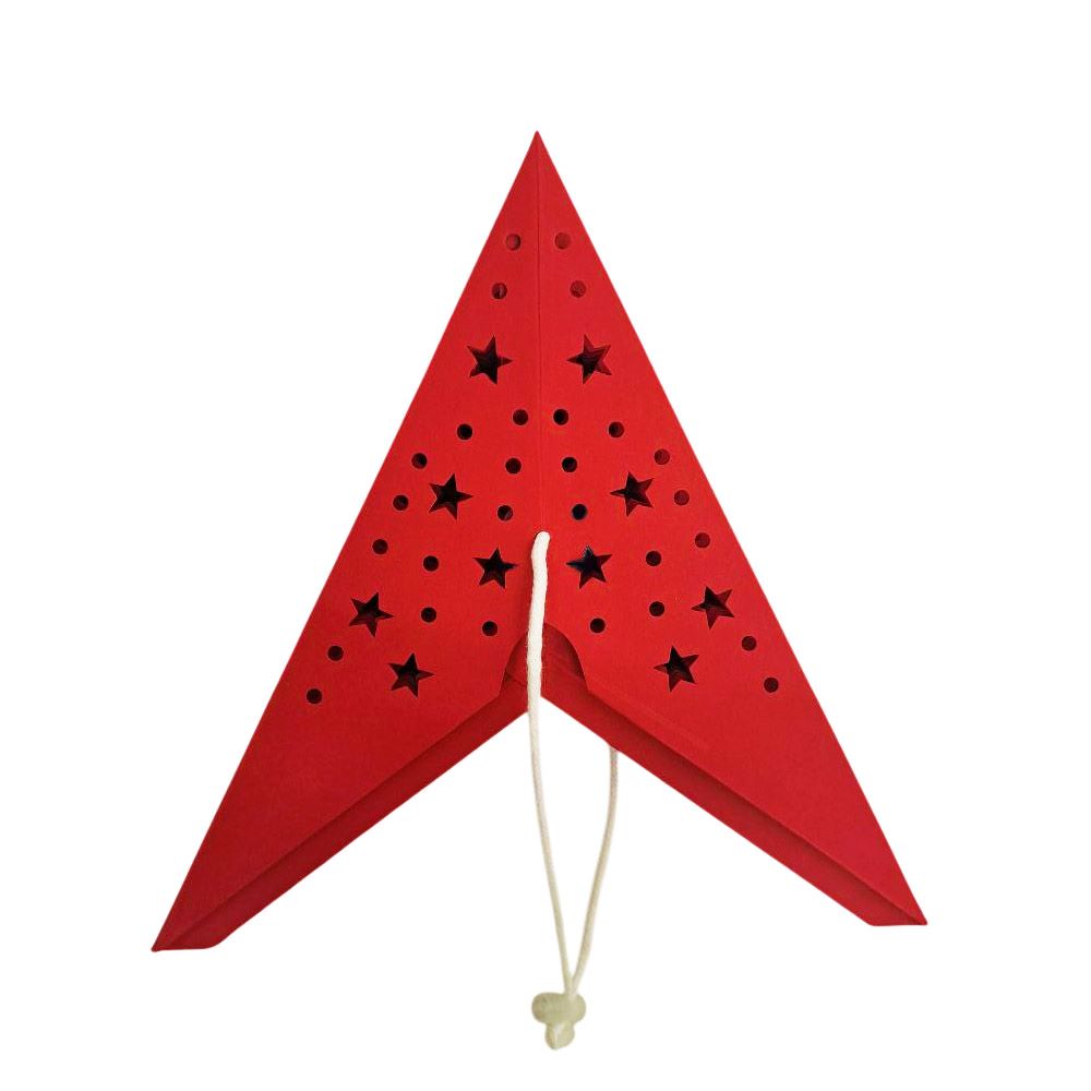 Звезда девятиконечная 45 см, точки и звездочки, красный Звезда девятиконечная 45 см, точки и звездочки, красный
