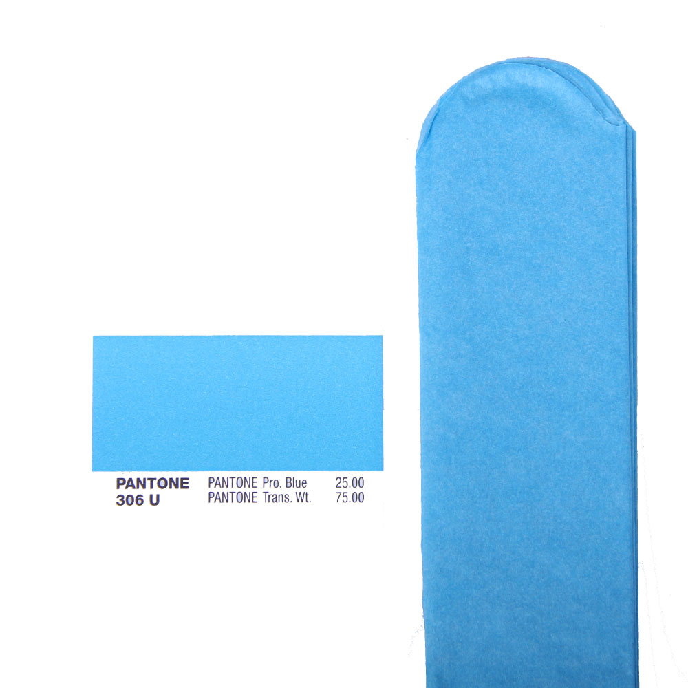 Помпон из бумаги 50 см синий
