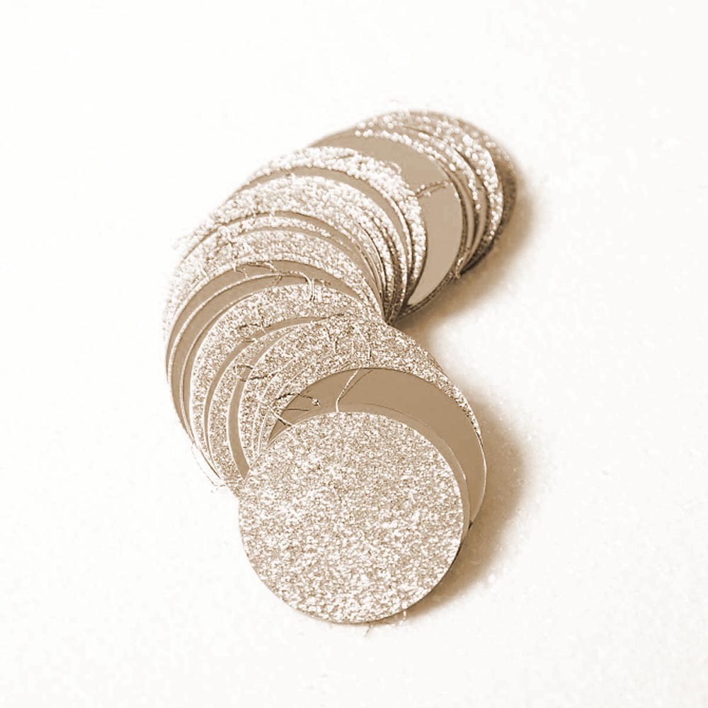 Гирлянда "Кружочки" блеск/металлик 5 см х 4,5 м, Шампань Гирлянда "Кружочки" блеск/металлик 5 см х 4,5 м, Шампань