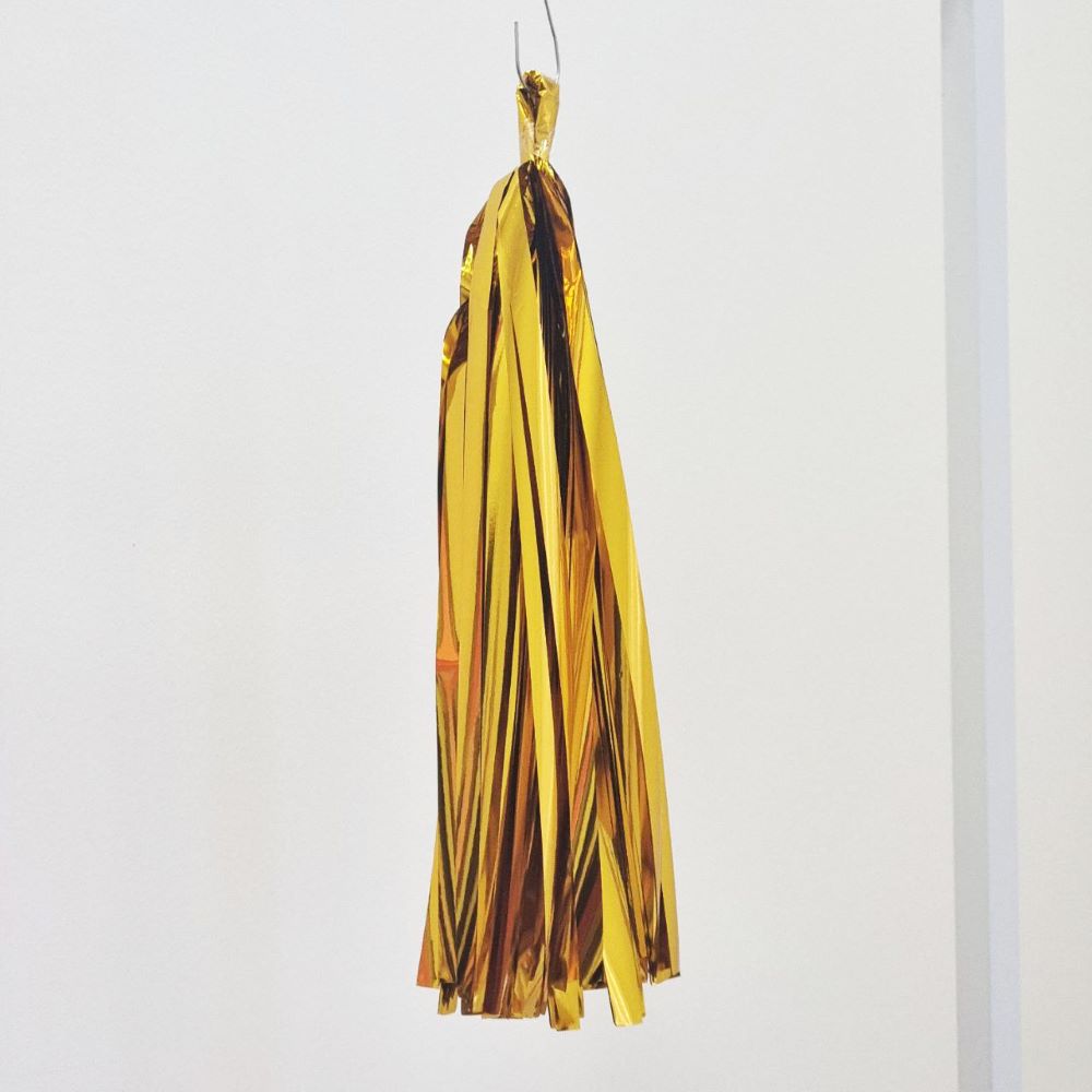 Гирлянда тассел 12 кисточек по 10 листов, фольга золото Гирлянда тассел 12 кисточек по 10 листов, фольга золото