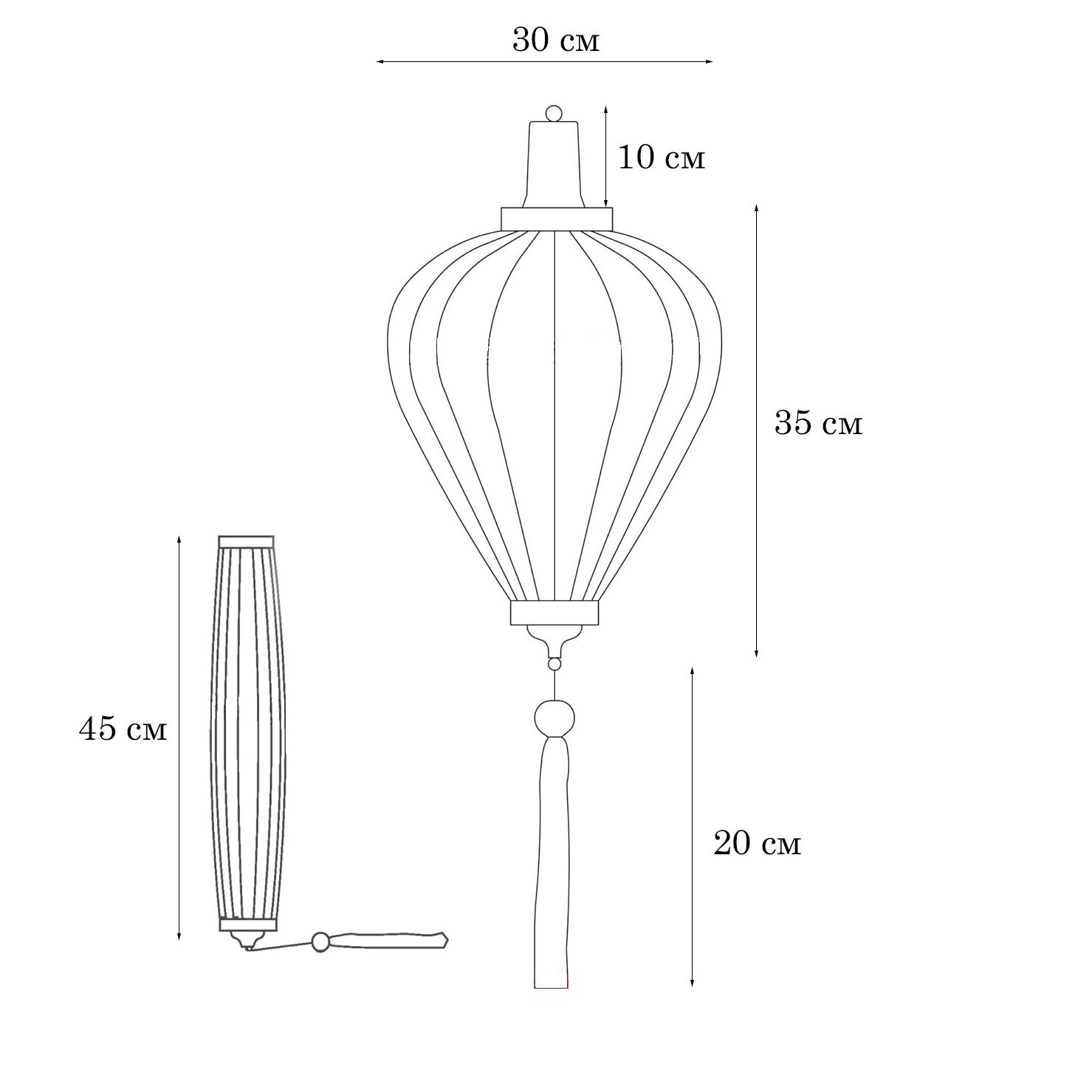 Вьетнамский фонарик 12" Чеснок малиновый 770 Вьетнамский фонарик 12" Чеснок малиновый 770