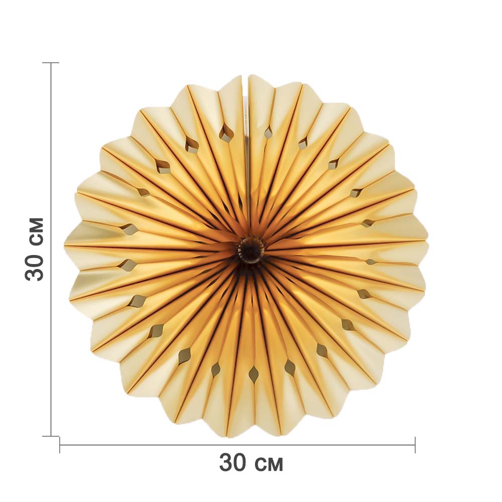Фант фольгированный 30 см золото