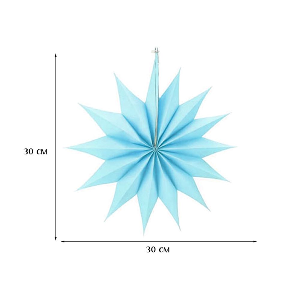 Набор фантов Звезды 30 см х 6 шт, голубой Набор фантов Звезды 30 см х 6 шт, голубой