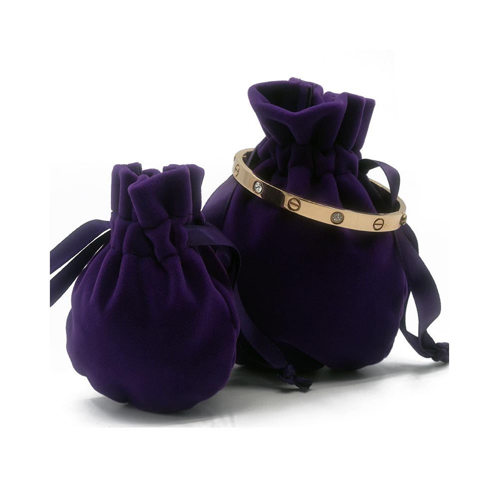 Мешочек велюровый 9,5х12,5 см, фиолетовый Мешочек велюровый 9,5х12,5 см, фиолетовый