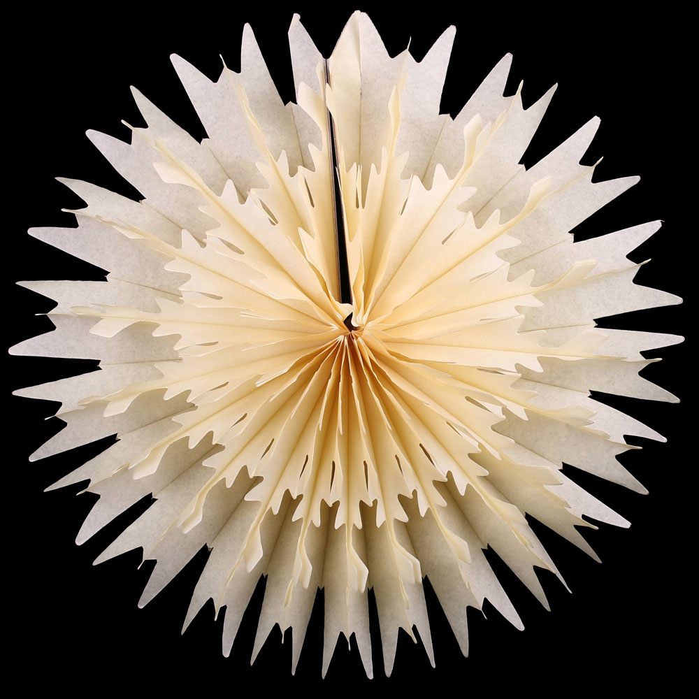 Снежинка обьемная 50 см айвори Снежинка обьемная 50 см айвори