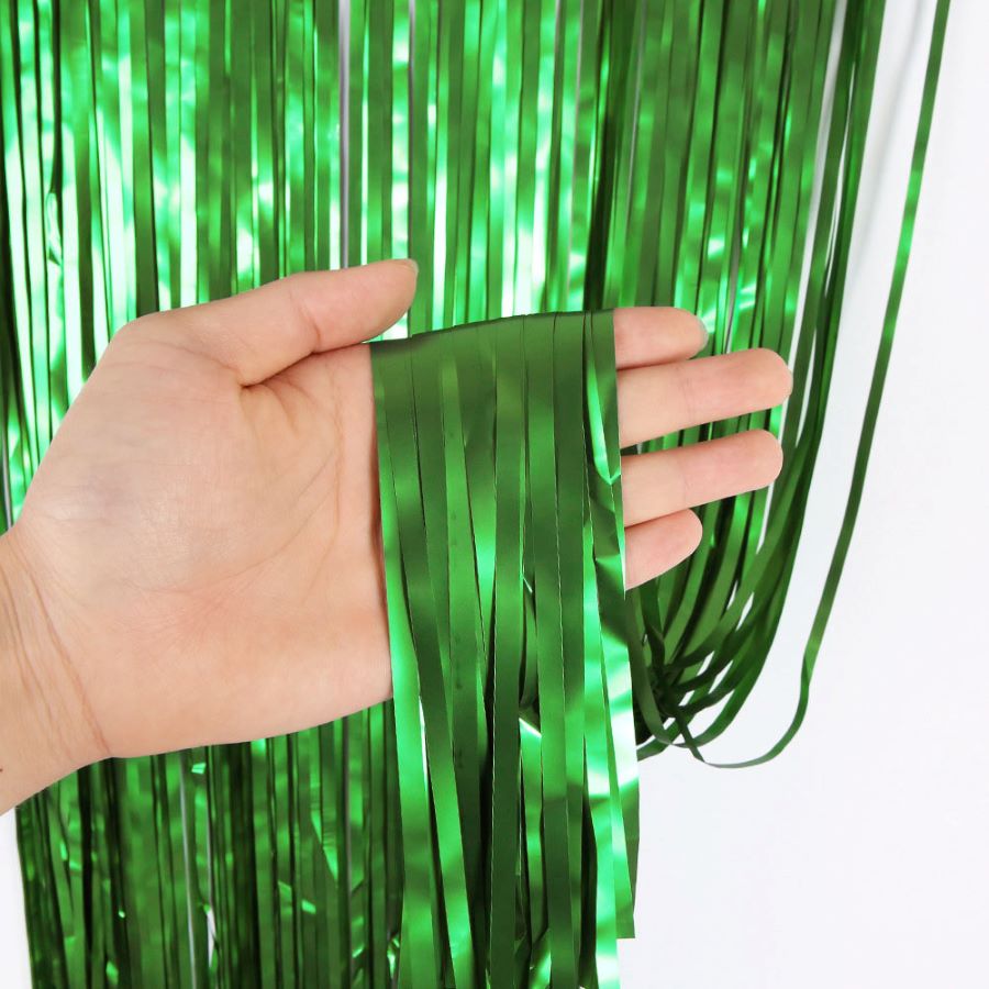 Занавес дождик 1 х 3 м, металлик матовый, Зеленый Занавес дождик 1 х 3 м, металлик матовый, Зеленый