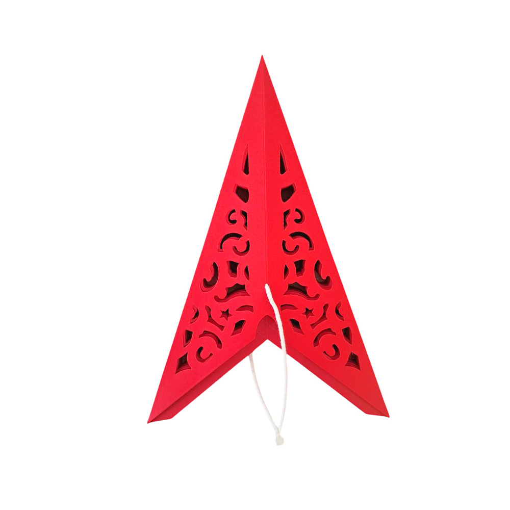 Звезда семиконечная бумажная 60 см Вензель, красный Звезда семиконечная бумажная 60 см Вензель, красный