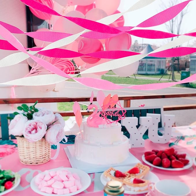 Украшение крепированной лентой 