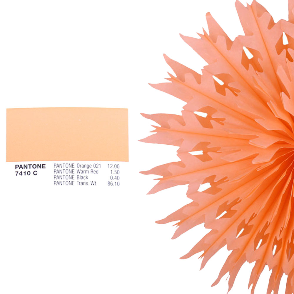 Снежинка обьемная 50 см персиковый Снежинка обьемная 50 см персиковый