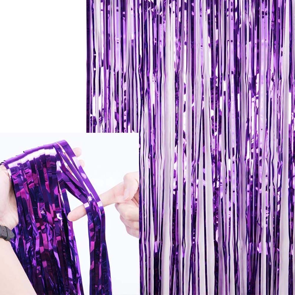 Занавес дождик 1 х 2 м, металлик Фиолетовый Занавес дождик 1 х 2 м, металлик Фиолетовый