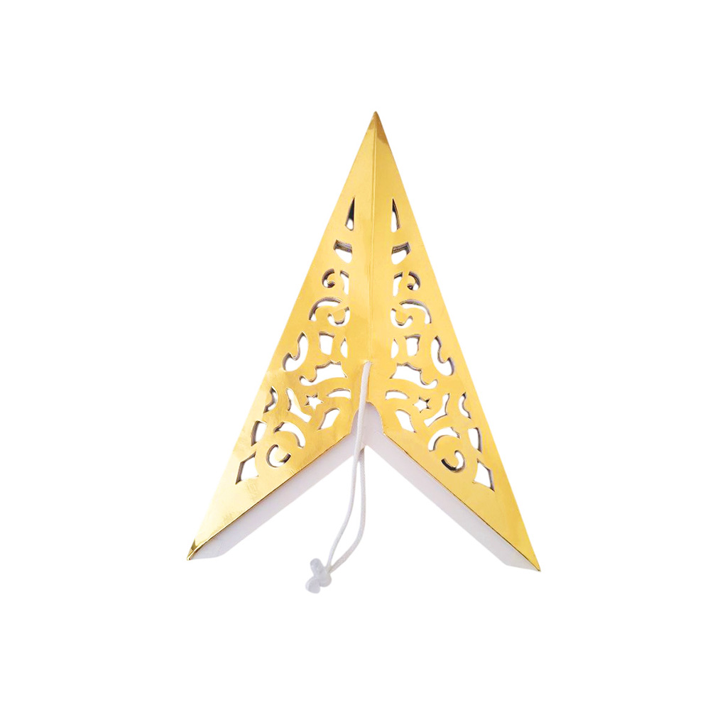 Звезда семиконечная бумажная 60 см Вензель, золото Звезда семиконечная бумажная 60 см Вензель, золото