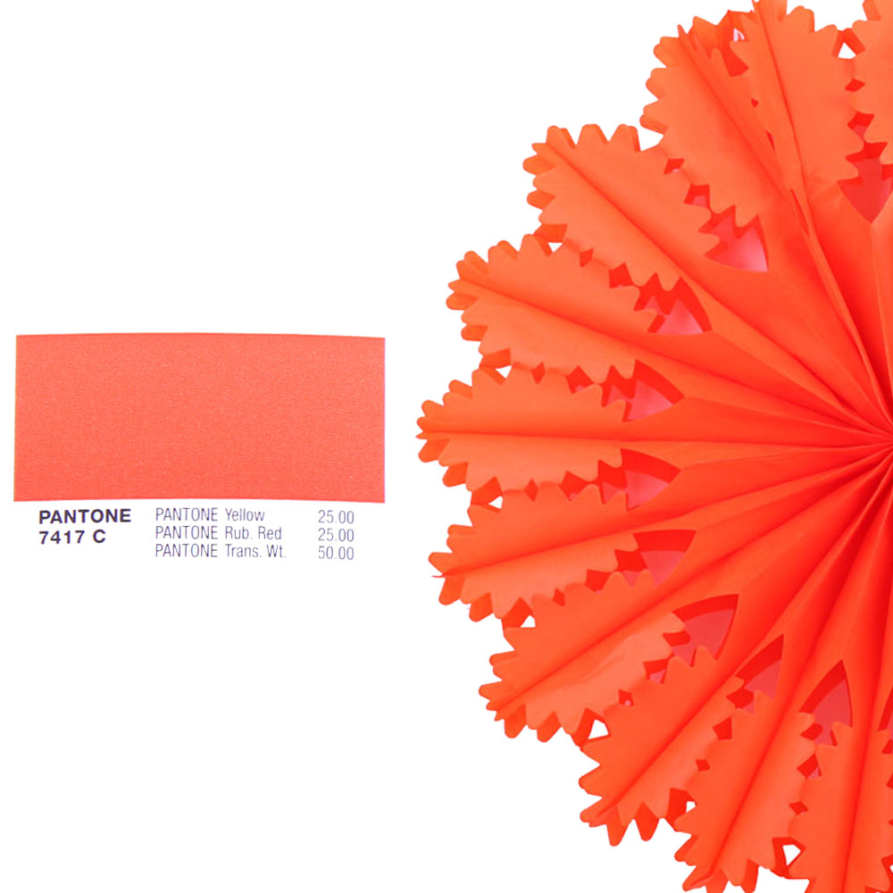 Снежинка ажурная 30 см оранжевый Снежинка ажурная 30 см оранжевый