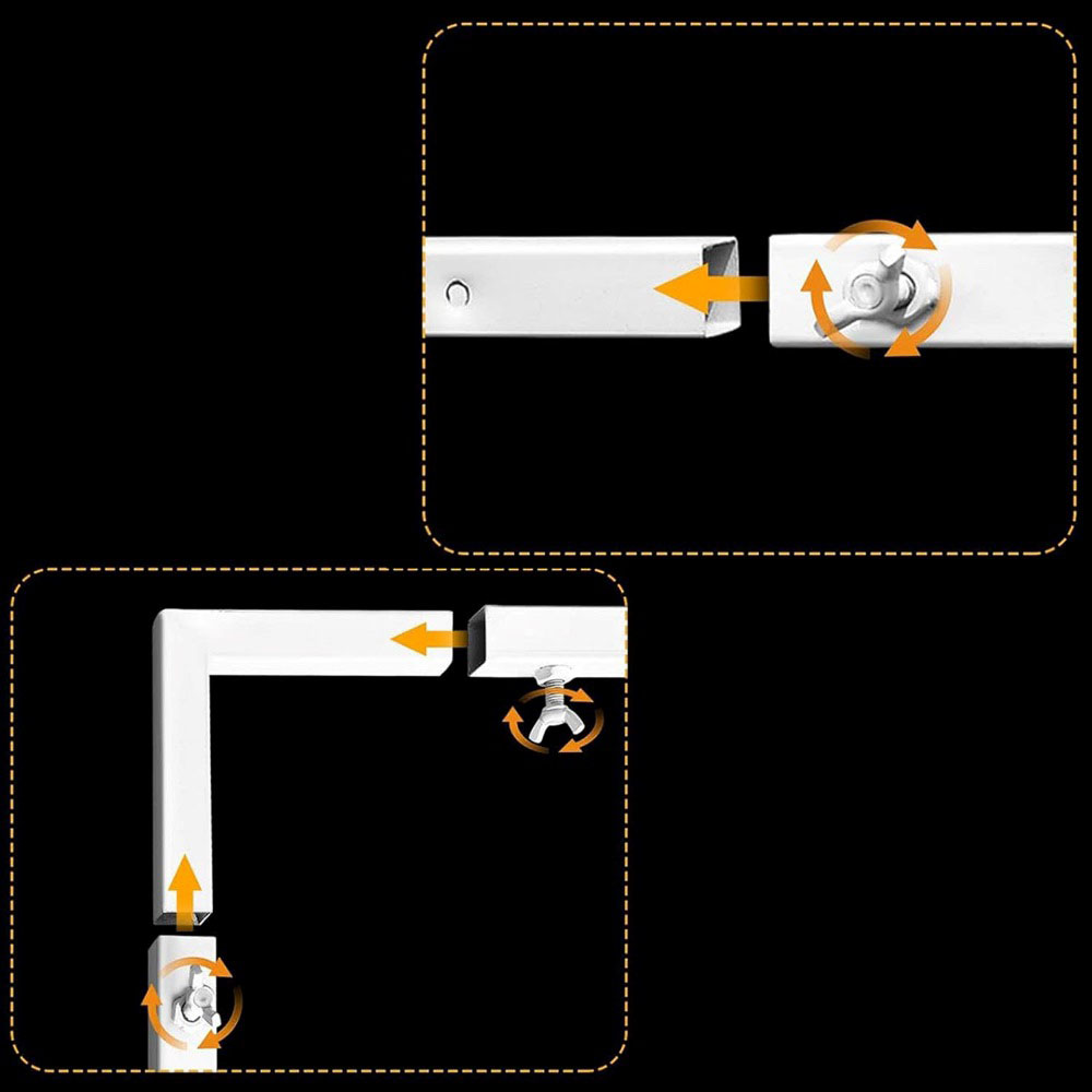 Каркас для фотозоны Прямоугольник открытый 1,5х2м, белый  Каркас для фотозоны Прямоугольник открытый 1,5х2м, белый
