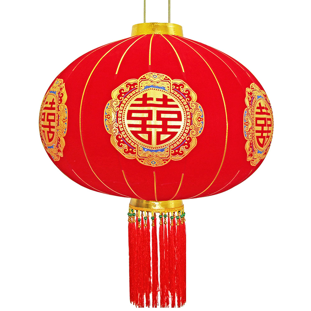 Китайский фонарь с кисточками Pro d-78 см, Процветание Китайский фонарь с кисточками Pro d-78 см, Процветание