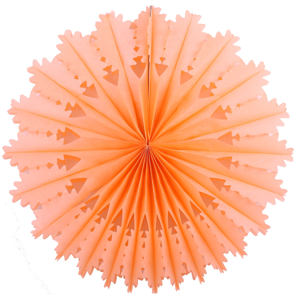 Снежинка ажурная 50 см персиковый Снежинка ажурная 50 см персиковый