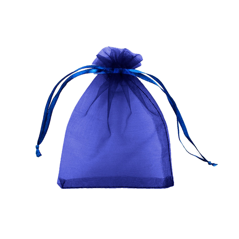 Мешочек из органзы 13 х 16 см темно-синий  Мешочек из органзы 13 х 16 см темно-синий