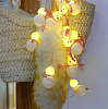 Гирлянда " Снеговик блеск с шарфом " 3 м х 7 см х 20 диодов от сети
