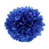 Помпон из бумаги 35 см темно-синий