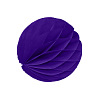 Бумажное украшение шар 8 см фиолетовый
