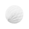 Бумажное украшение шар 8 см белый