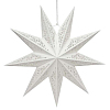 Звезда девятиконечная 45 см, Орнамент, белый