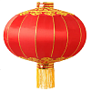 Китайский фонарь атлас d-78 см, красный