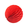 Бумажное украшение шар 8 см красный
