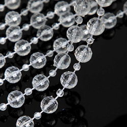 Прозрачные бусины 1кг х 37м №13, граненые "Шар"