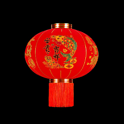 Китайский фонарь эконом d-58 см, Богатство