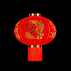 Китайский фонарь эконом d-54 см, Богатство