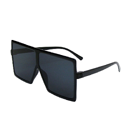 Очки квадратные черные №11