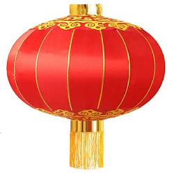 Китайский фонарь атлас d-78 см, красный