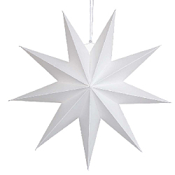 Звезда 45 см девятиконечная, белый