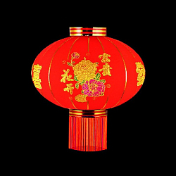 Китайский фонарь эконом d-64 см, Изобилие
