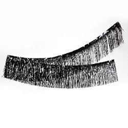 Занавес Дождик бахрома 30 см х 3 м, металлик черный