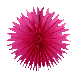 Снежинка обьемная 40 см малиновый