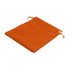 Мешочек замшевый (1) 7х9см, оранжевый